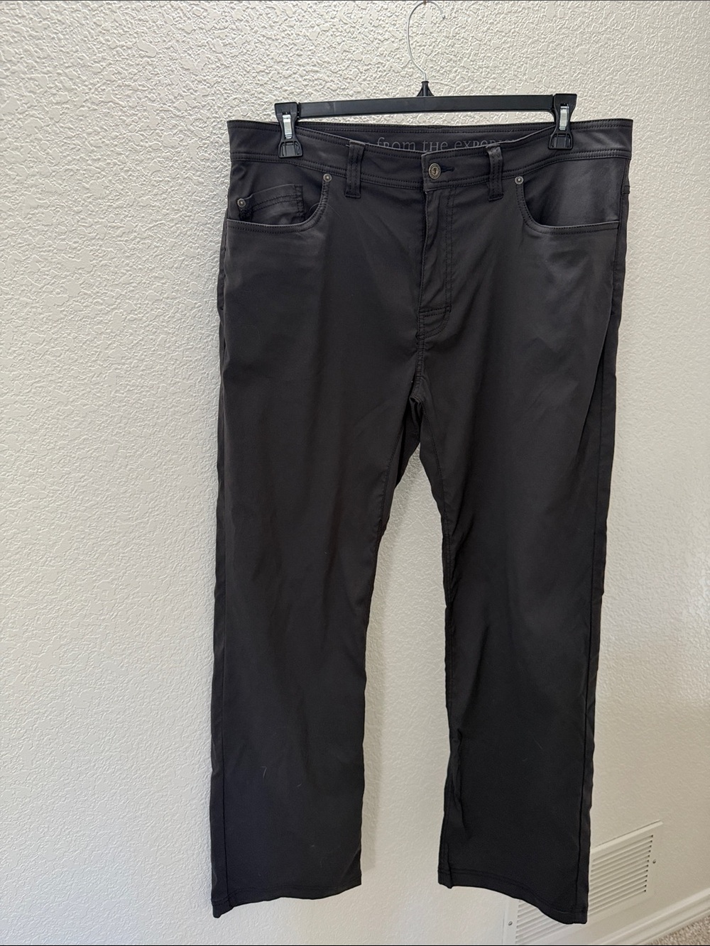 prAna Brion Slim Fit Pants Mens 38x32 Charcoal